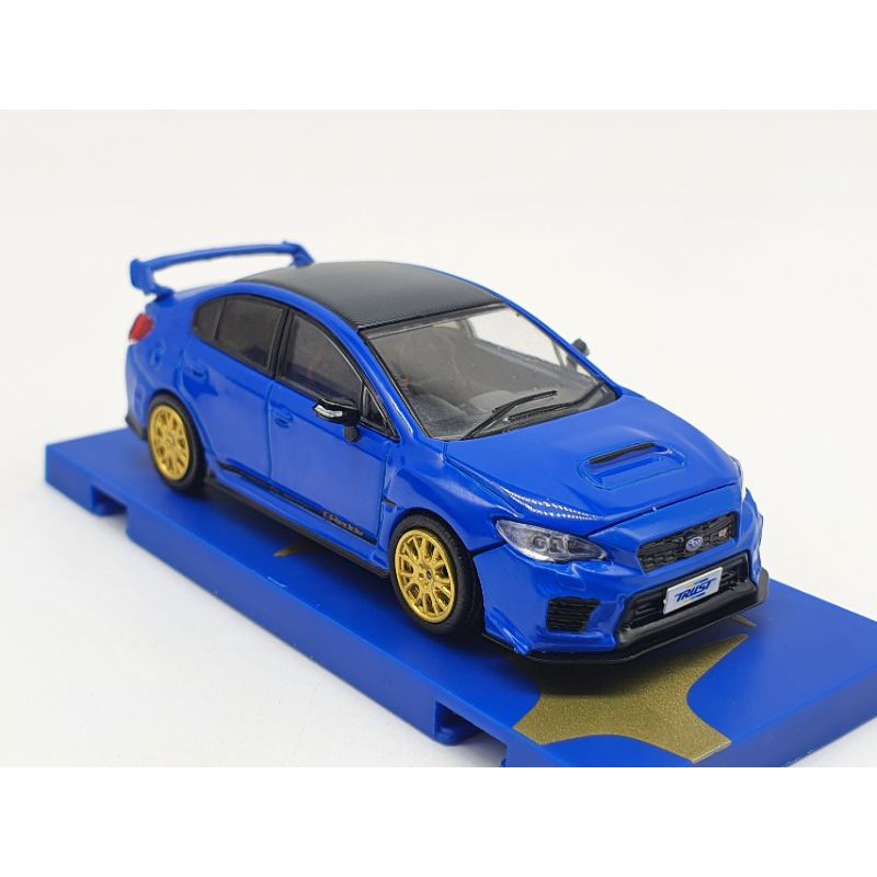 Xe Mô Hình Subaru WRX STI 1:64 Tarmac Works ( Xanh Dương )