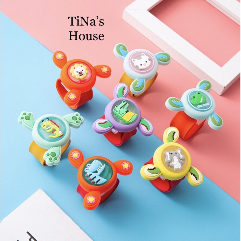Vòng Tay Đuổi Muỗi Đồng Hồ Đeo Tay Có Tinh Dầu Đuổi Muỗi Kèm Con Quay+Đèn Led Siêu Cưng Cho Bé!