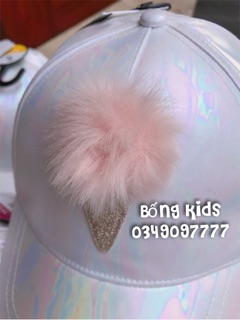 Mũ Bé Gái Kem Ốc PomPom TU