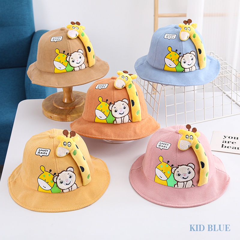 Mũ Tai Bèo Hình Hươu Cao Cổ Hoạt Hình Xinh Xắn Dành Cho Bé