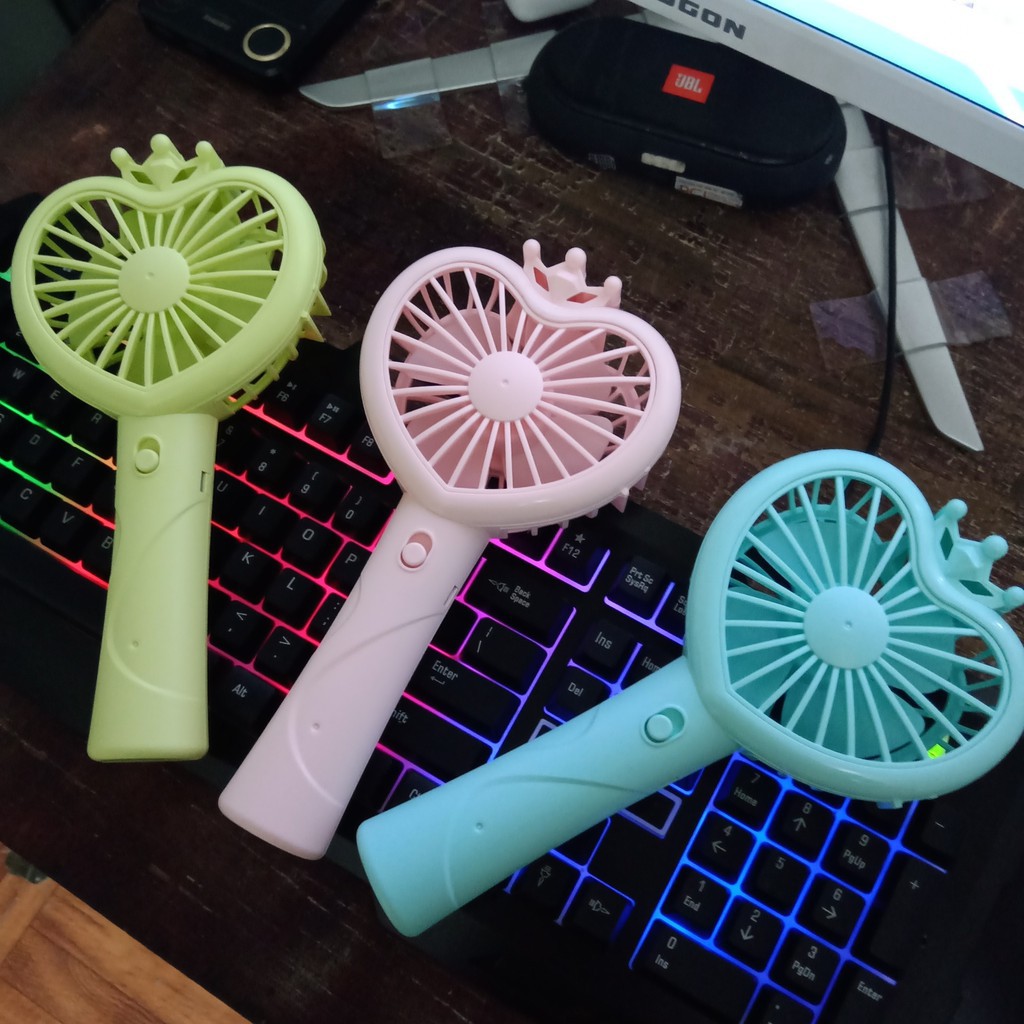 Quạt USB Mini Fan Hình Trái Tim  Tiện Lợi