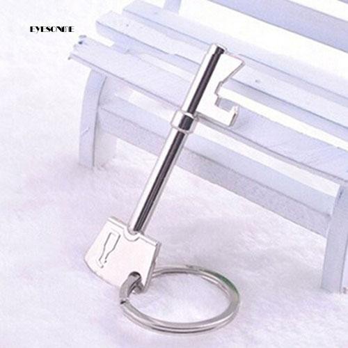 Dụng cụ mở nắp chai hình chìa khóa kiêm móc khóa bằng thép không gỉ - Móc Chìa khóa mở nắp chai