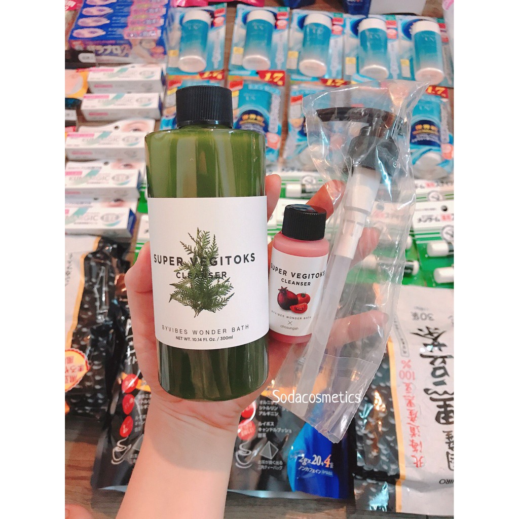 Sữa Rửa Mặt Thải Độc Rau Củ Super Vegitoks Cleanser 2019