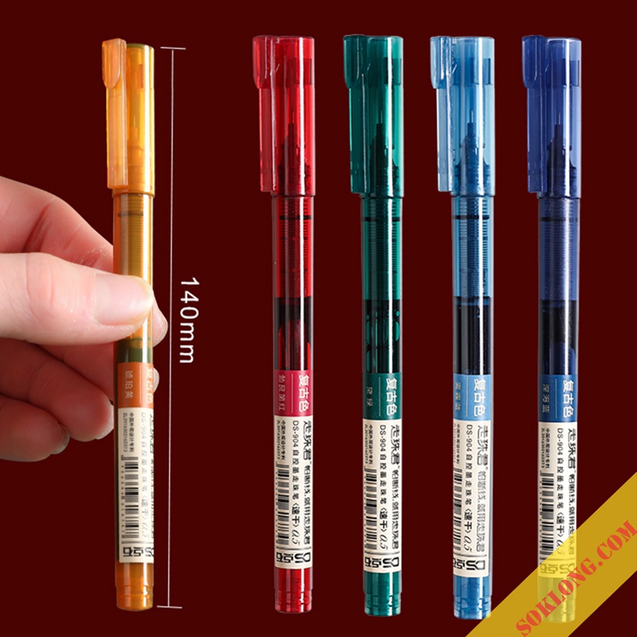Bút mực nước màu cổ điển retro B33 nét bút 0.5mm cho học sinh và văn phòng