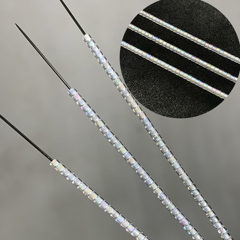 Set 700 Hạt Xỏ Lỗ 2mm Nhiều Màu Làm Bông Tai Diy