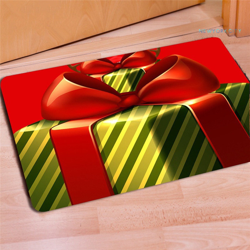 Thảm lót cửa chùi chân Chống Trượt Họa Tiết Giáng Sinh 40 x 60cm