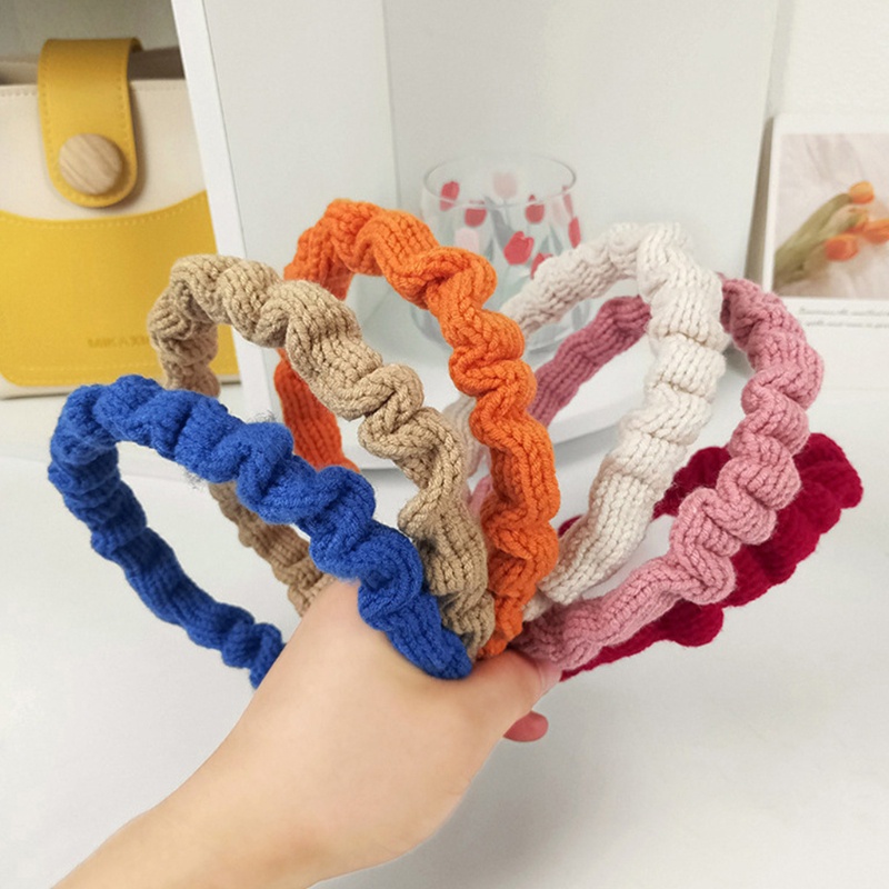 Băng Đô Dệt Kim Co Giãn Xếp Ly Xinh Xắn