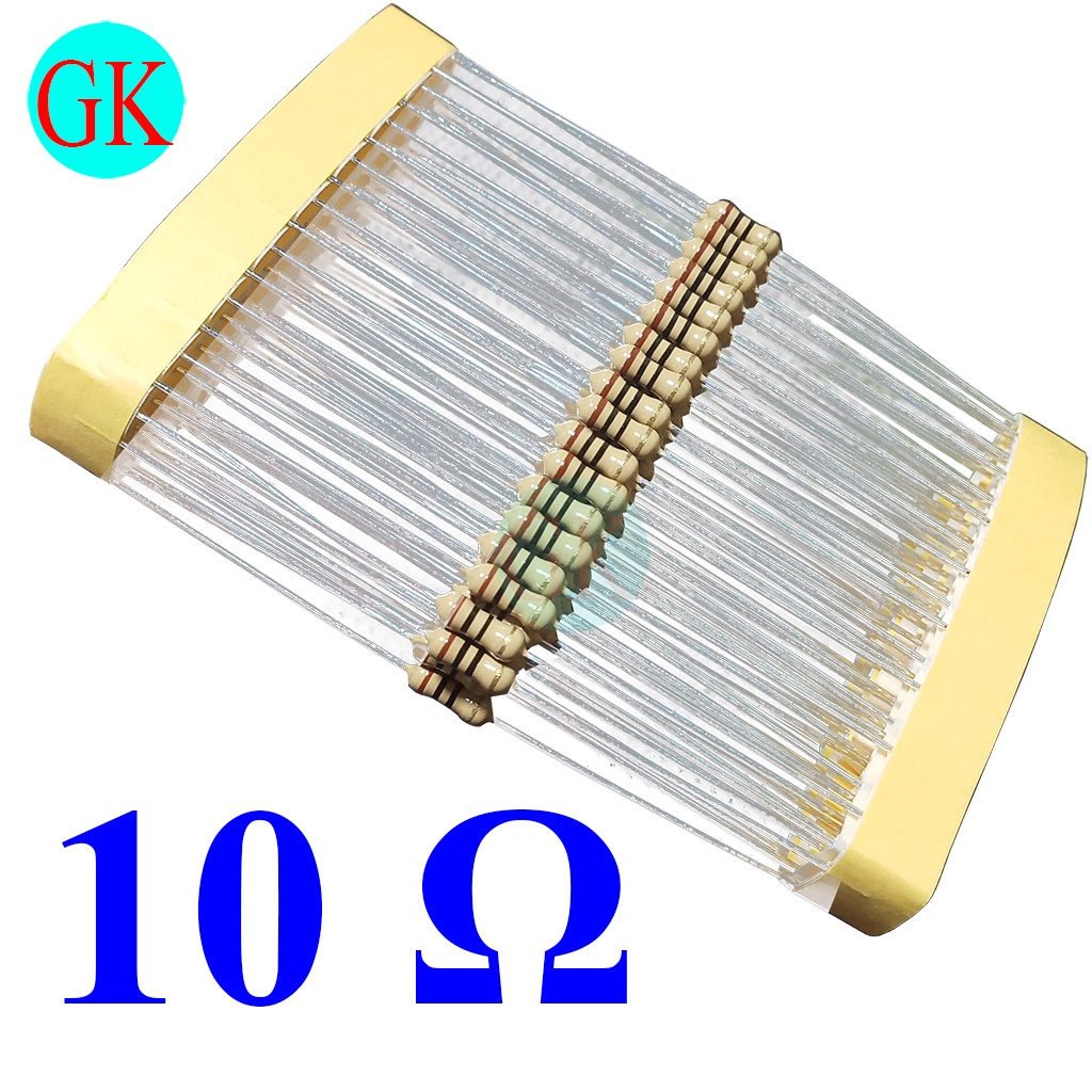 [100 cái] Điện trở 10 ôm 1/4W