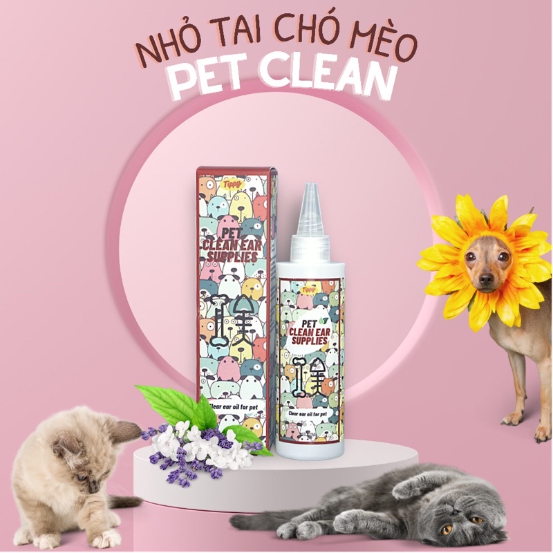 NHỎ VỆ SINH TAI CHÓ MÈO PETCLEAN EAR