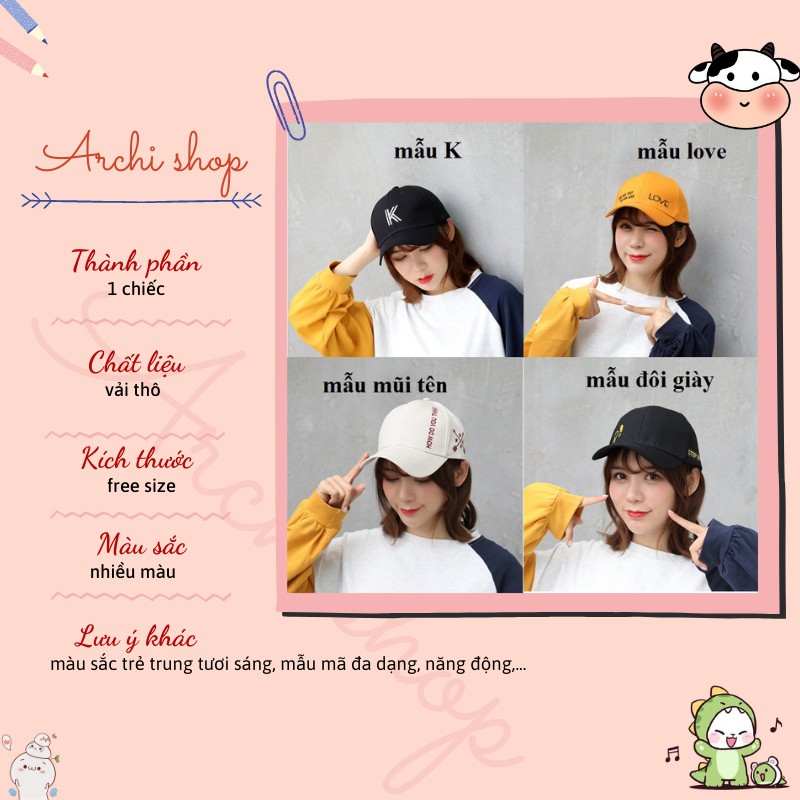 Mũ lưỡi trai ulzzang