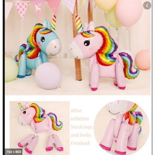 Bóng ngựa pony trang trí 80cm 4d