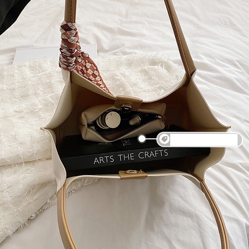 Túi Đeo Vai Da PU Sức Chứa Lớn Thời Trang Cho Nữ