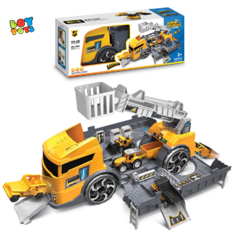 Đồ chơi xe tải vận chuyển ô tô cỡ lớn Super Storage để bé vui chơi mỗi ngày
