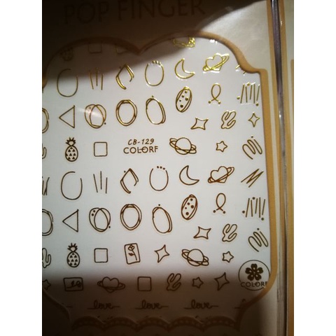 Sticker 3d trang trí móng