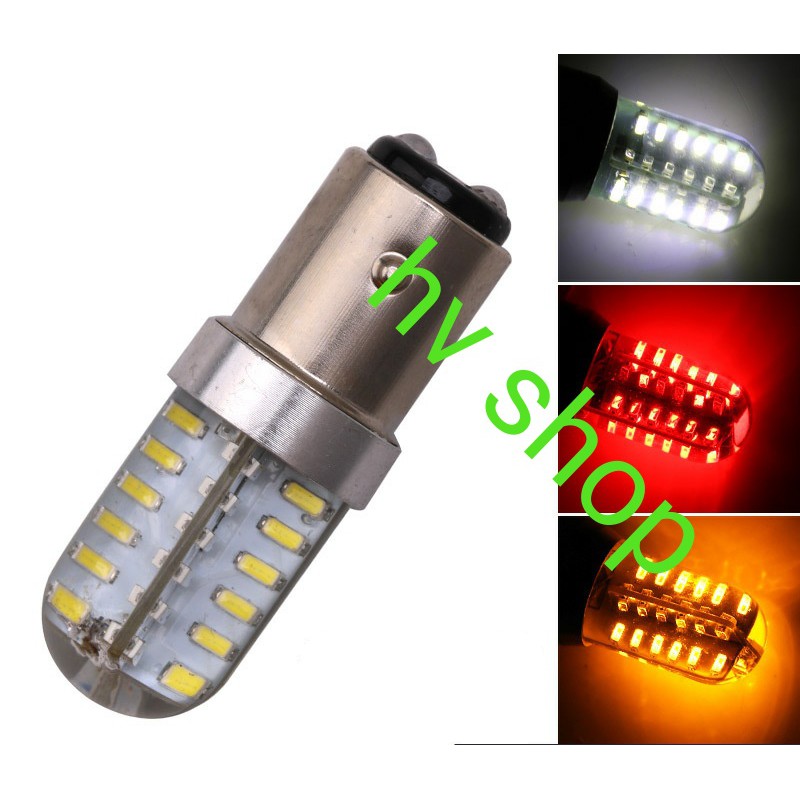 Led xe may bóng đèn led hậu chớp 48 tim smd gắn xe máy 1157