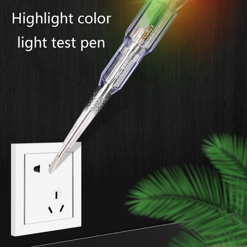 Bút Thử Điện Với Đèn LED Hai Màu Kèm Kẹp Tiện Dụng