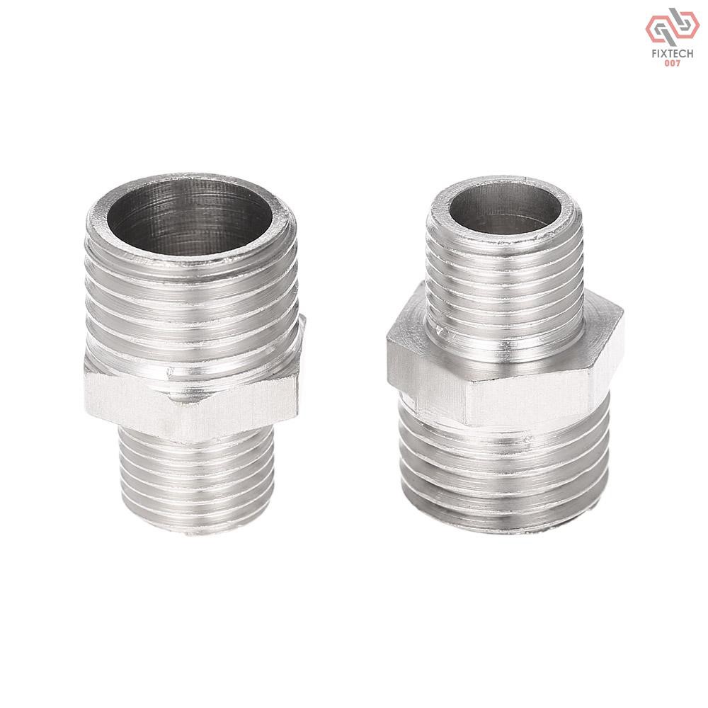 Set 2 Đầu Nối Ống Khí G1 / 8 "bsp Male & G1 / 4" Bsp Male Dành Cho Máy Nén Khí Mini