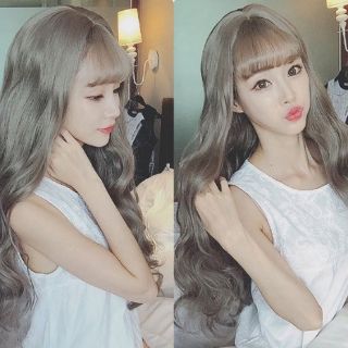Tóc Bạch Kim Xoăn Mái Thưa
