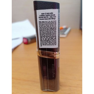 SON LÌ MỊN L'OREAL 213 ĐỎ HỒNG