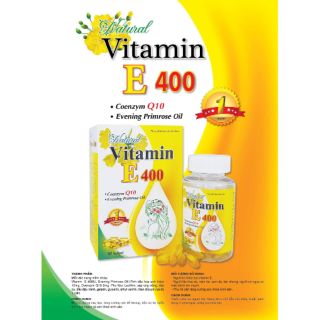 Vitamin E 400 hỗ trở chống oxy hóa, tăng cường sức đề kháng cho cơ thể và khả năng sinh sản.