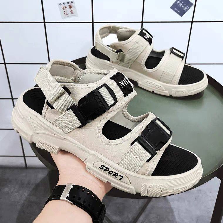 Giày sandal quai hậu đế cao su chống trượt thời trang đi biển dành cho nam