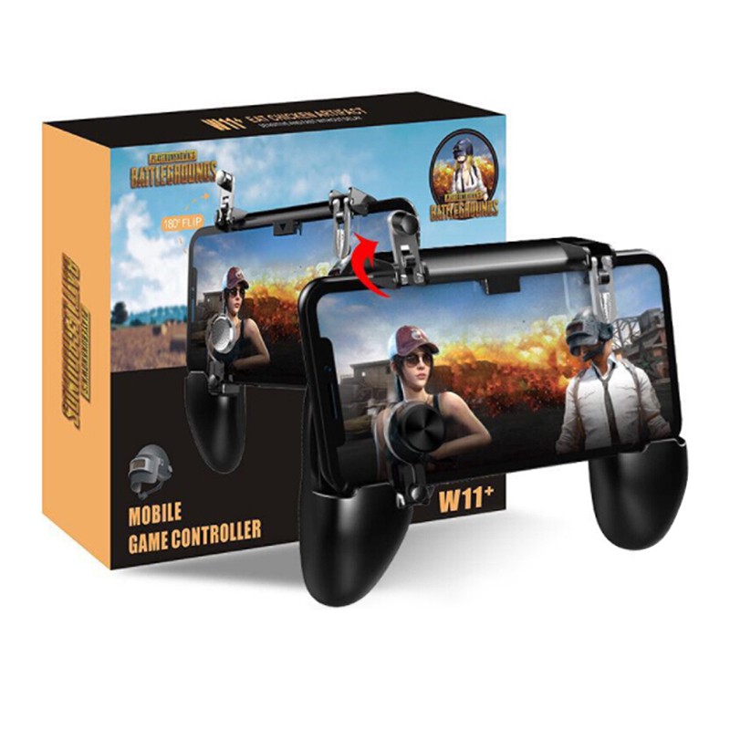 【New】 PUBG Mobile Gamepad Joystick Metal L1 R1 Trigger Game Shooter Controller for iPhone Android Phone Mobile Gaming Gamepad 【ziyi】