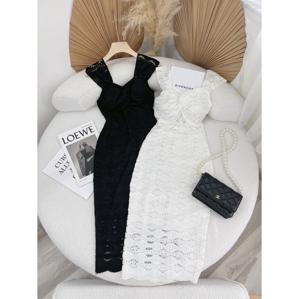 Váy maxi khoét eo 2 màu