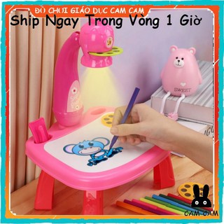 Bộ đèn bàn ⚡máy chiếu học vẽ thông minh⚡ đạt chuẩn châu Âu , Bảng vẽ chiếu thiếu nhi, bảng vẽ chiếu màu đa năng