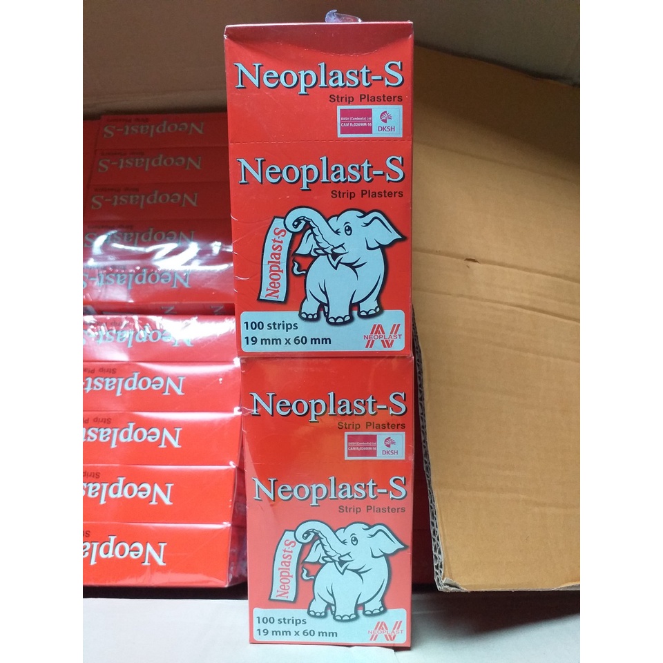 Combo 10 hộp băng cá nhân Thái Lan hiệu con voi Neoplast-S