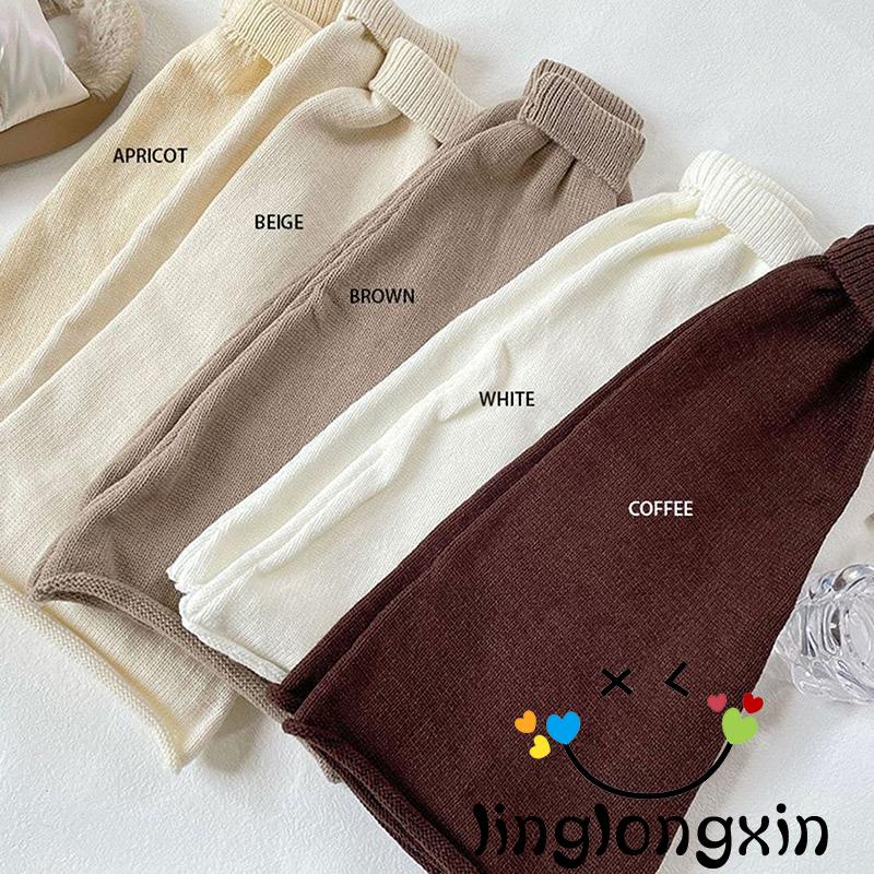✪Rn❈Tất Ống Chân Dệt Kim Dài Ngang Gối Giữ Ấm Màu Sắc Thời Trang Cho Nữ
