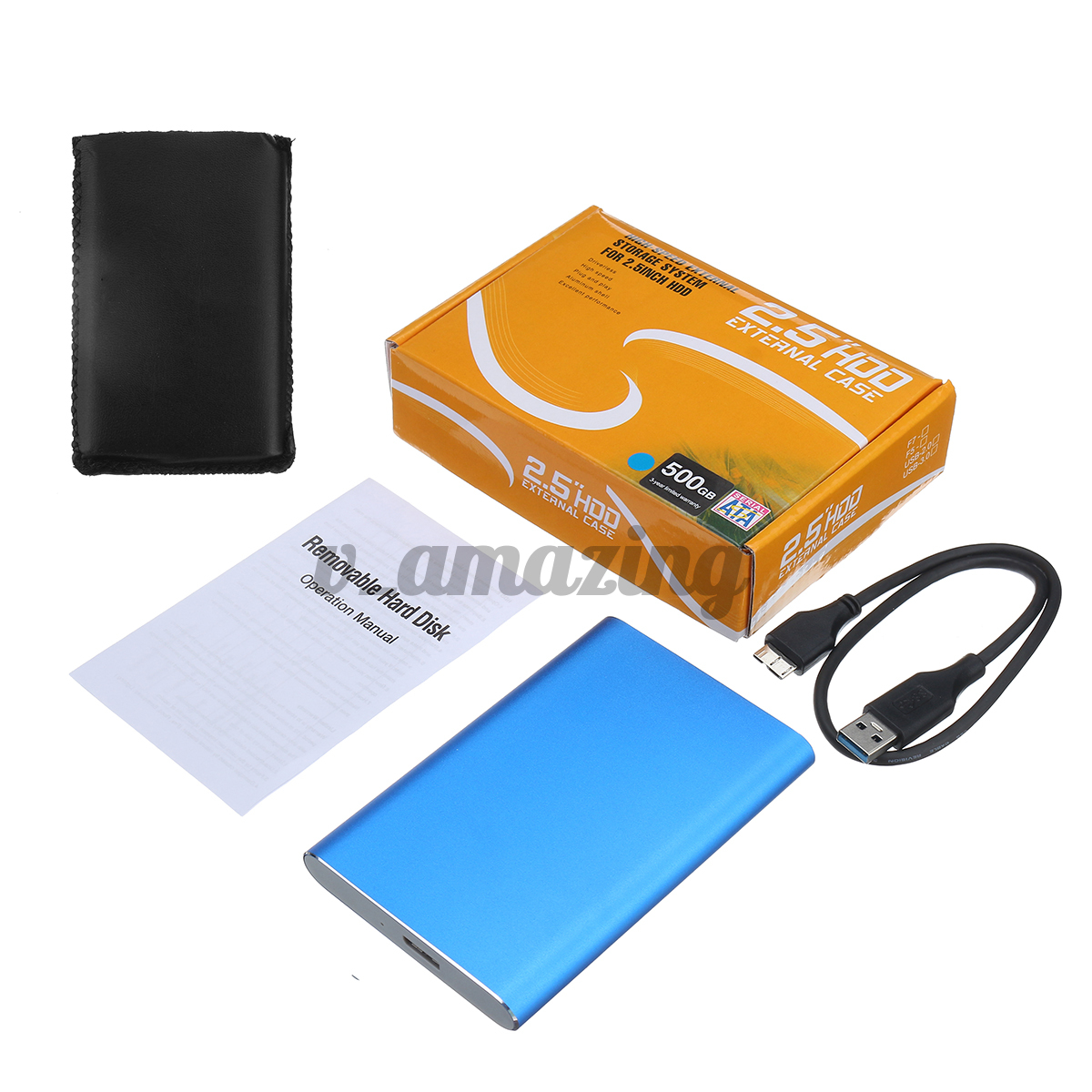 Hộp Đựng Ổ Cứng Di Động Usb 3.0 Hdd 500g / 1t / 2t