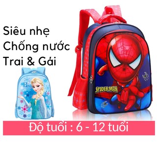 Balo cho bé Trai 6-12 tuổi hình Siêu Anh Hùng 2 ngăn M46006