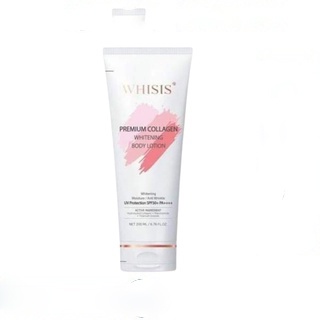 Dưỡng Thể Trắng Da Nâng Tone Chống Nắng Whisis Premium Collagen Whitening Body Lotion 200ml