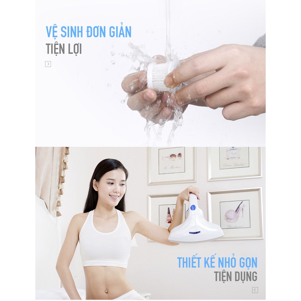 Máy hút bụi giường nệm diệt khuẩn tia UV Green Cook - BH chính hãng 12 tháng | BigBuy360 - bigbuy360.vn
