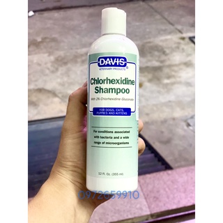 Sữa Tắm hỗ trợ viêm da, ngứa cho Chó Mèo DAVIS CHLORHEXIDINE SHAMPOO 2%