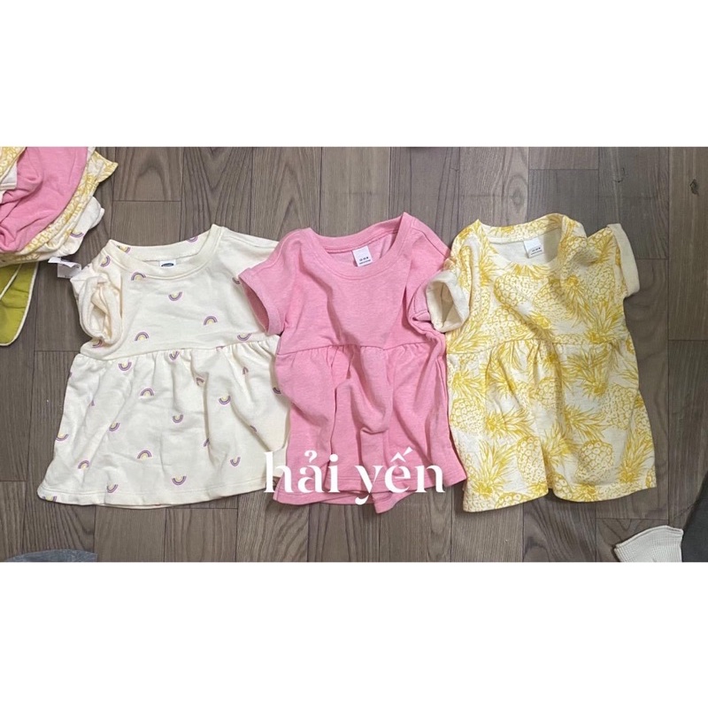 ÁO VÁY oldnavy chất nỉ da cá cho bé