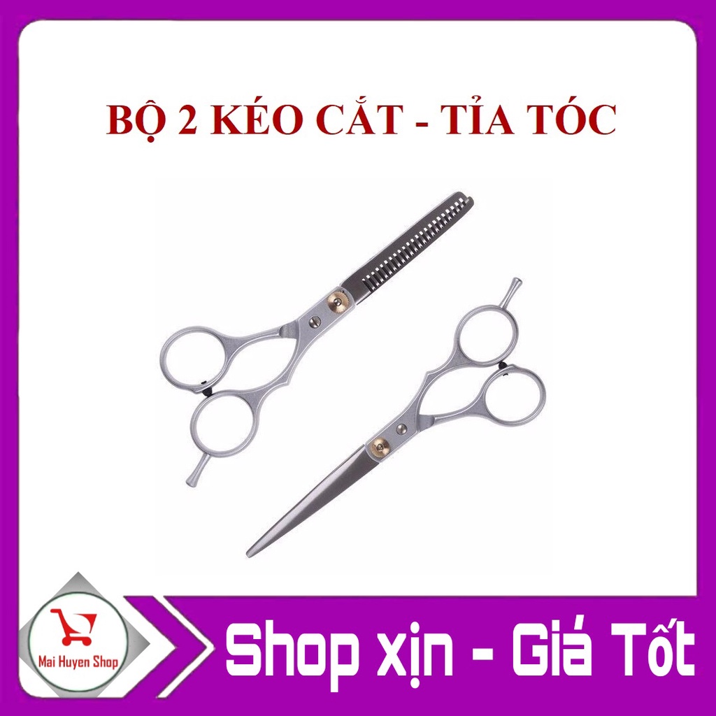 Combo 2 kéo cắt - tỉa tóc tiện lợi