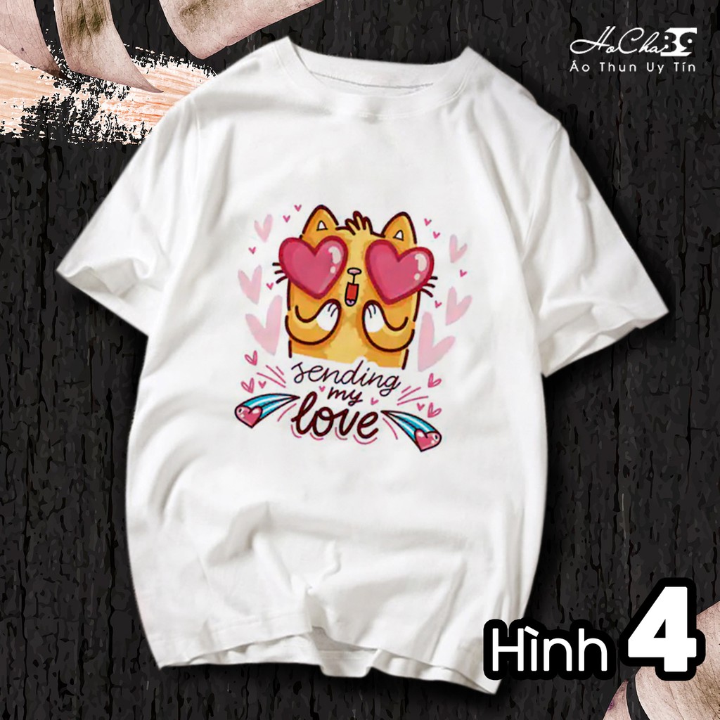 Áo Phông LOVE chất - HoCha89 - May Dây Cổ Móc Xích Cao Cấp (Có Hình Thật)
