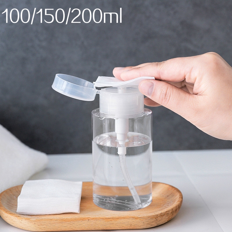 [Hàng mới về] Chai Rỗng Có Đầu Bơm Dạng Nén Đựng Dung Dịch Tẩy Trang / Mỹ Phẩm Tiện Dụng