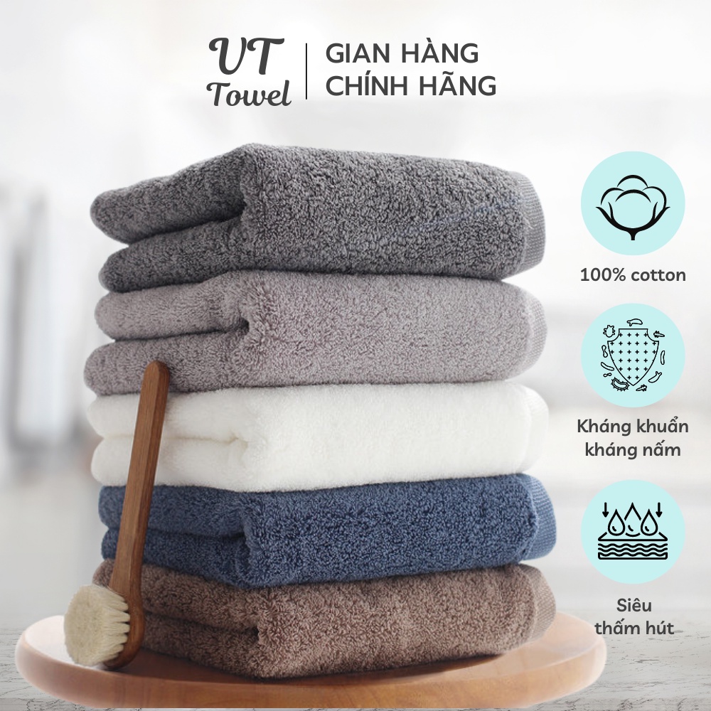 Khăn Tắm Cao Cấp 100%Cotton Siêu Thấm Hút Cho Khách Sạn Gia Đình KT 70x140cm 156.Cao