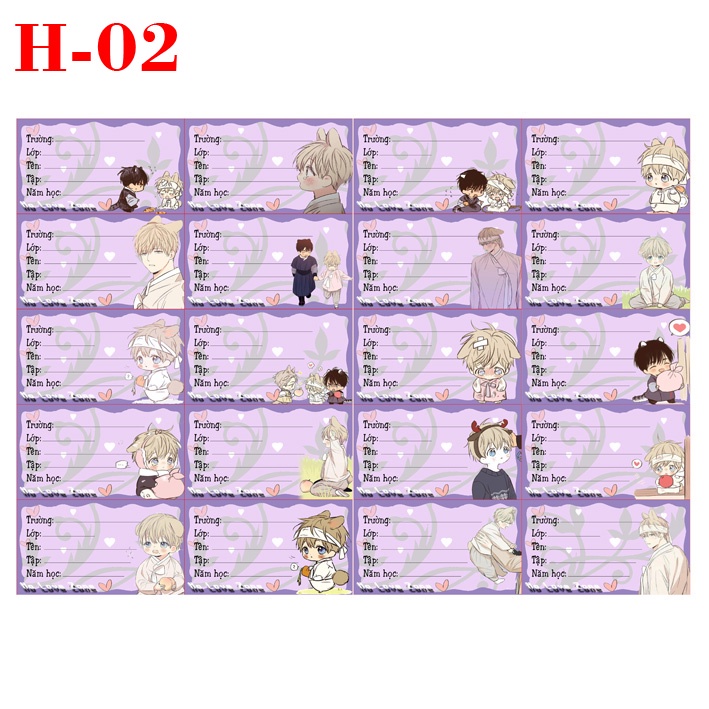 Nhãn vở anime No LOve Zone