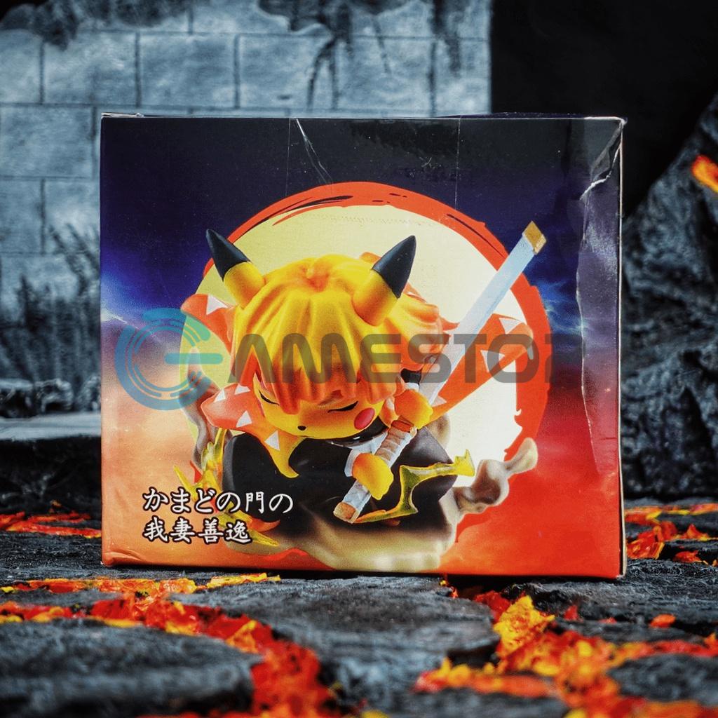 Mô hình Zenitsu Pikachu Thunder Breathing 9cm Pokemon Cosplay Mô hình tĩnh Nhựa PVC ABS Chính hãng Mỹ PCM01