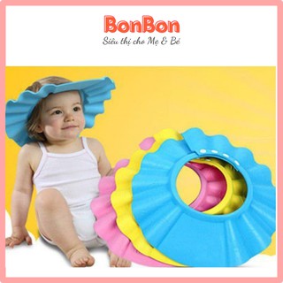 Mũ tắm gội đầu chụp tai chắn nước tắm cho bé