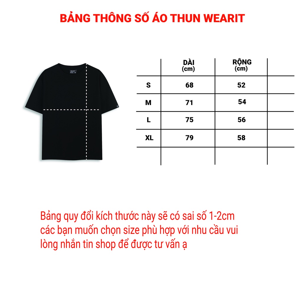 Áo thun tay lỡ WEARIT phông cotton rộng kiểu dáng thun unisex nam nữ co dãn 4 chiều Gấu xám