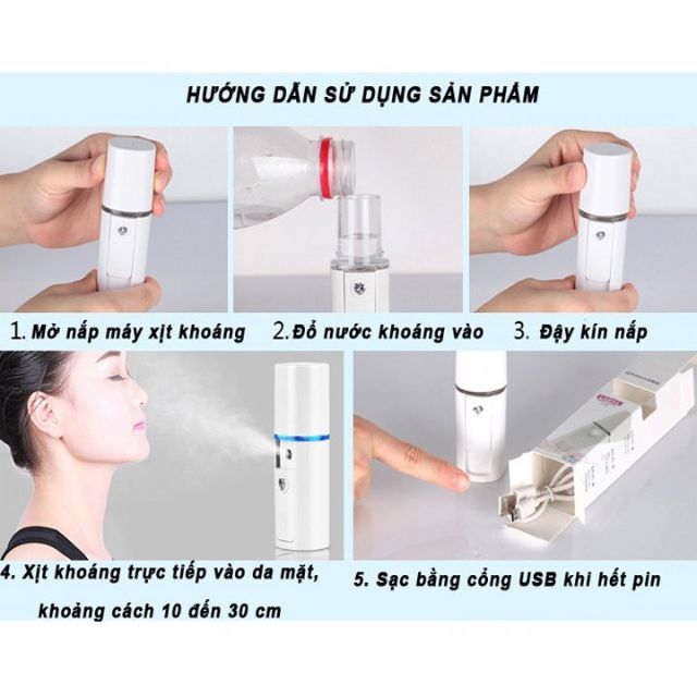 Máy xịt khoáng nano ,máy xông mặt