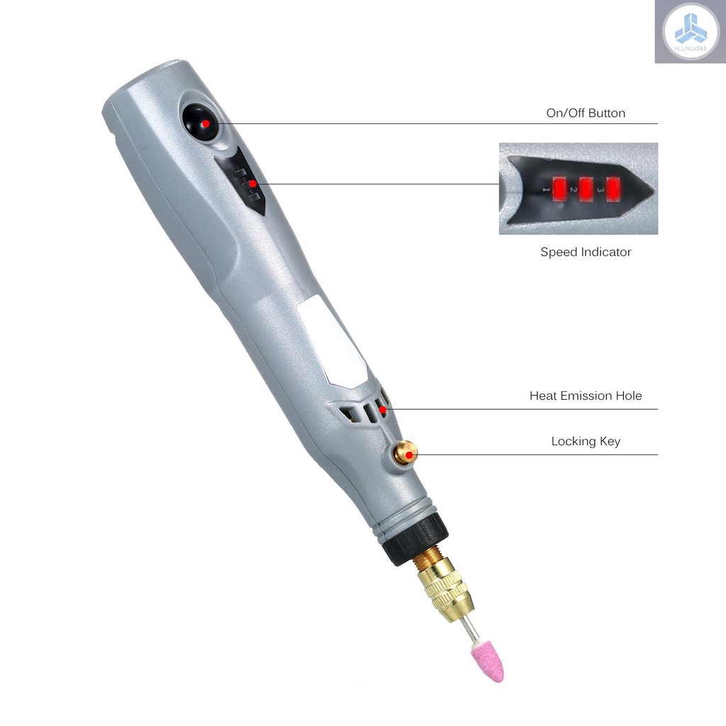 Bộ Máy Mài Đánh Bóng Cầm Tay Mini Đa Năng 6000-15000rpm 3 Trong 1