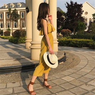 Jumpsuit viền bèo ngực(CÓ VIDEO HÌNH THẬT)