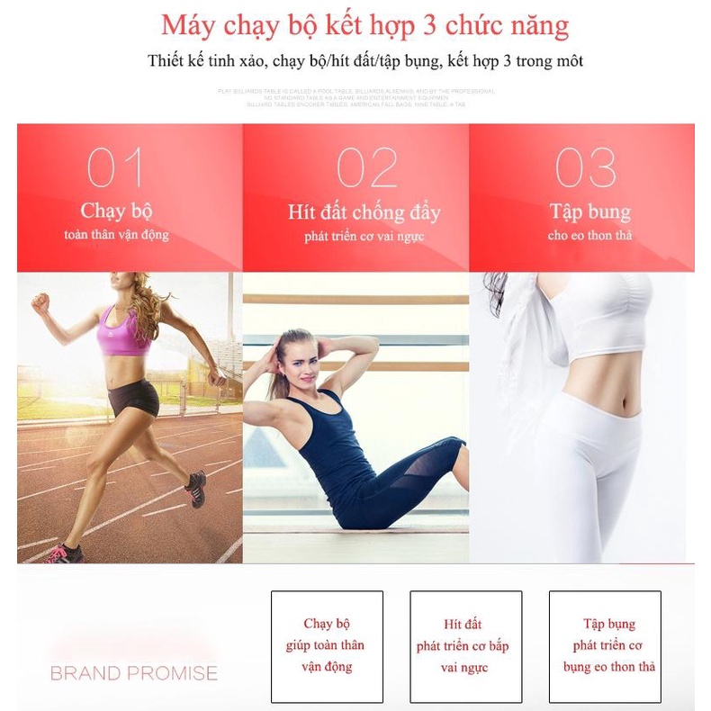 Máy chạy bộ đa chức năng  Máy tập thể dục dễ Máy chạy bộ gia đình loại nhỏ  Máy chạy có giảm xóc êm ái yên tĩnh -BH 6 TH