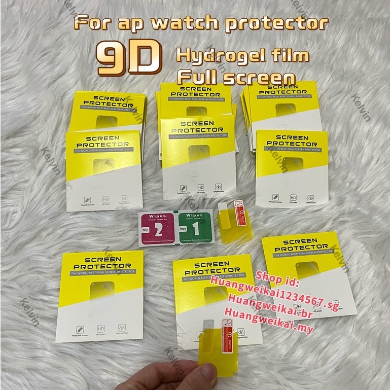 Miếng dán bảo vệ màn hình 9d hd bền bỉ cao cấp thích hợp cho Apple Watch 5 / 6 / 4 / 3 / 2 / 1 42mm / 7pro / 6 38mm