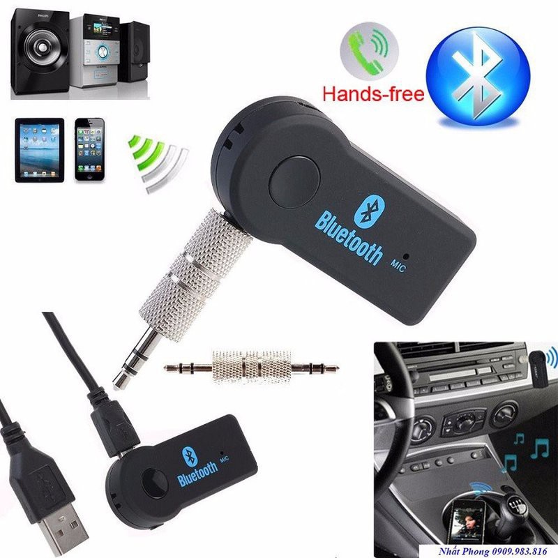 [Giá Sỉ] Usb Bluetooth X6 3In1 Cho Xe Hơi, Amply, Loa - Mẫu Mới 2020 [Sale]